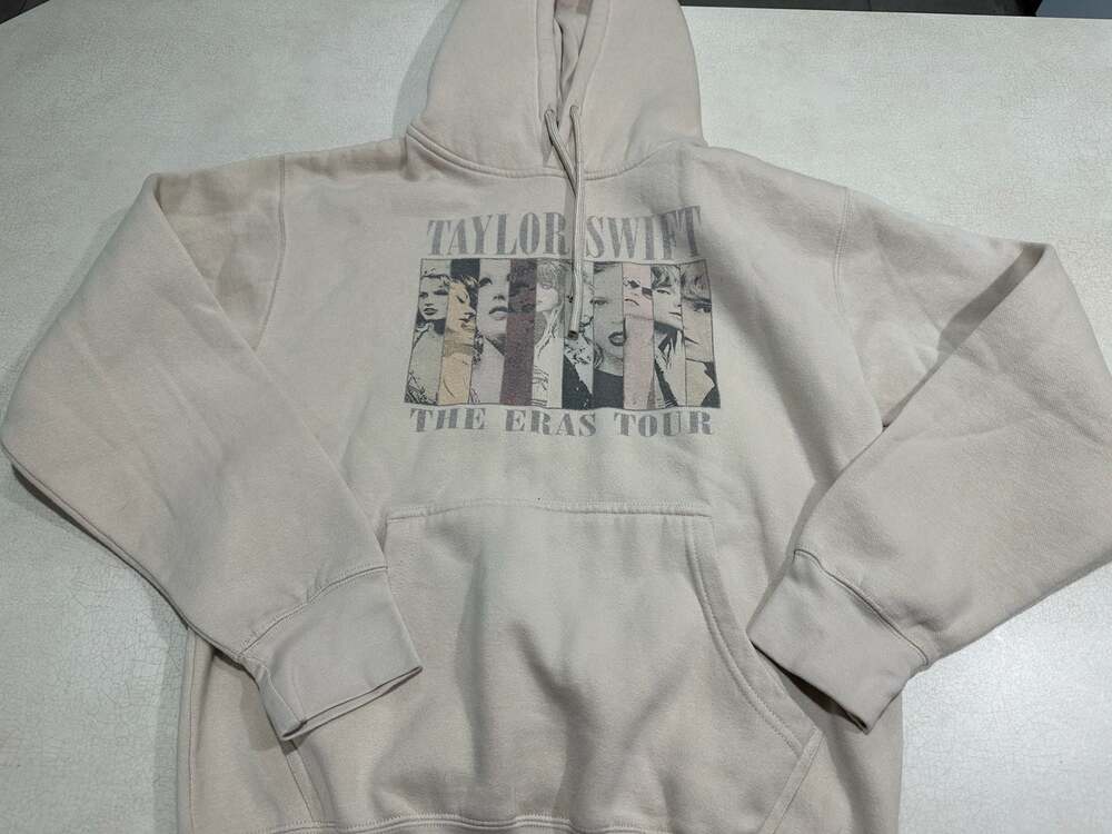 Taylor Swift The Eras Tour Beige Pullover Hoodie